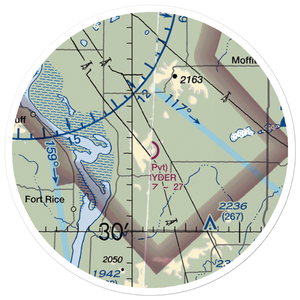 Snyders Airport (ND12) VFR Sectional Sticker (20 mile)