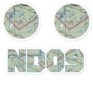 Bryn Airport (ND09) VFR Sectional Sticker Pack