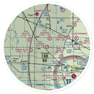 Punton Private Airport (ND07) VFR Sectional Sticker (30 mile)