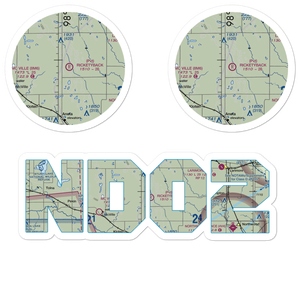 Ricketyback Field (ND02) VFR Sectional Sticker Pack