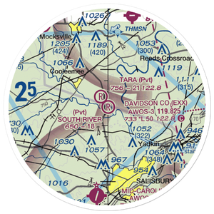 South River Airport (NC93) VFR Sectional Sticker (20 mile)