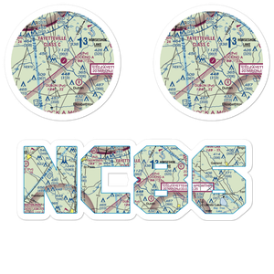 Rocking A Farm Airport (NC86) VFR Sectional Sticker Pack