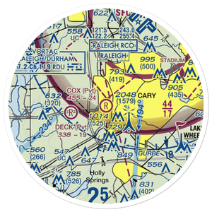 Cox Airport (NC81) VFR Sectional Sticker (20 mile)