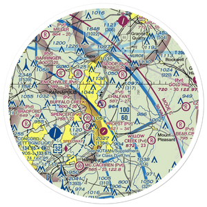 Chalfant Airport (NC77) VFR Sectional Sticker (30 mile)