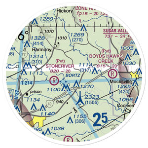 Schneider Haven Airstrip (NC75) VFR Sectional Sticker (20 mile)