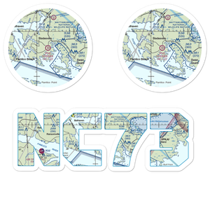 Hodges Farm Airport (NC73) VFR Sectional Sticker Pack