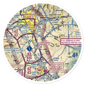 Six Oaks Airport (NC67) VFR Sectional Sticker (30 mile)