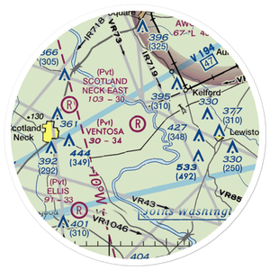 Ventosa Plantation Airport (NC66) VFR Sectional Sticker (20 mile)