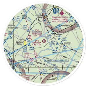 Ventosa Plantation Airport (NC66) VFR Sectional Sticker (30 mile)