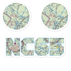 Yonder Airport (NC65) VFR Sectional Sticker Pack