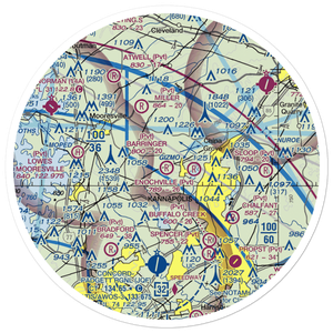 Barringer Field (NC64) VFR Sectional Sticker (30 mile)