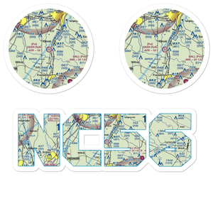 Deer Run Airport (NC56) VFR Sectional Sticker Pack