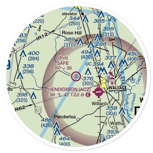 Safe Field (NC48) VFR Sectional Sticker (20 mile)