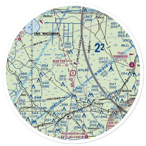Bear Pen Airport (NC43) VFR Sectional Sticker (30 mile)