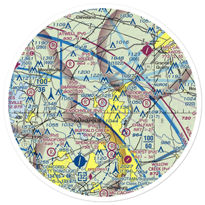 Enochville Airport (NC39) VFR Sectional Sticker (30 mile)