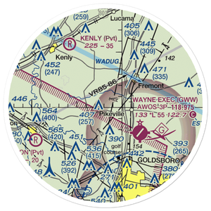 Benton's Airfield (NC36) VFR Sectional Sticker (20 mile)