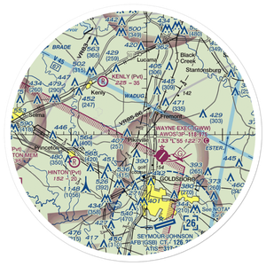 Benton's Airfield (NC36) VFR Sectional Sticker (30 mile)