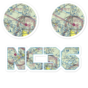 Benton's Airfield (NC36) VFR Sectional Sticker Pack