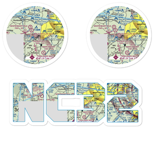Rivercliff Airport (NC32) VFR Sectional Sticker Pack