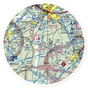 Quiet Acres Airport (NC31) VFR Sectional Sticker (30 mile)