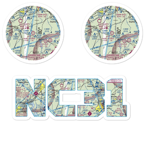 Quiet Acres Airport (NC31) VFR Sectional Sticker Pack