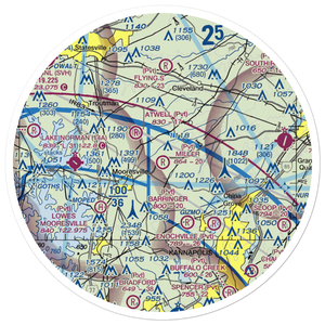 Miller Air Park (NC30) VFR Sectional Sticker (30 mile)