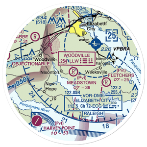 Meadstown Airstrip (NC28) VFR Sectional Sticker (20 mile)
