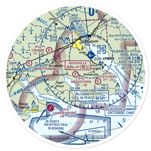 Meadstown Airstrip (NC28) VFR Sectional Sticker (30 mile)