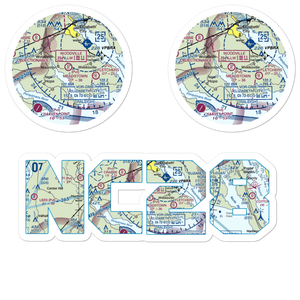 Meadstown Airstrip (NC28) VFR Sectional Sticker Pack