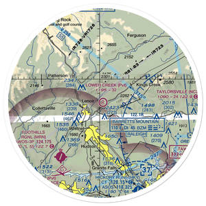 Lower Creek Airport (NC27) VFR Sectional Sticker (30 mile)