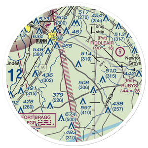 Charles Field (NC22) VFR Sectional Sticker (20 mile)