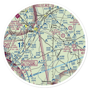 Charles Field (NC22) VFR Sectional Sticker (30 mile)