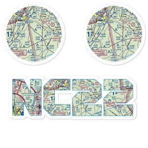 Charles Field (NC22) VFR Sectional Sticker Pack