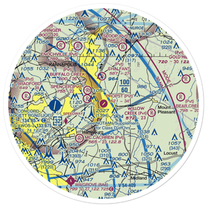 Propst Airport (NC19) VFR Sectional Sticker (30 mile)