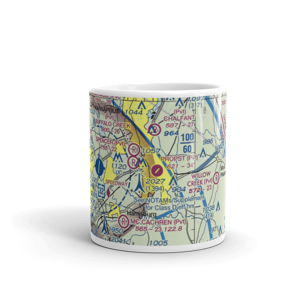 Propst Airport (NC19) VFR Sectional  Mug 