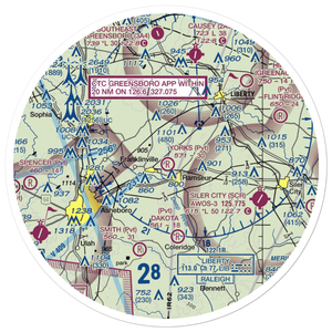 Yorks Field (NC13) VFR Sectional Sticker (30 mile)