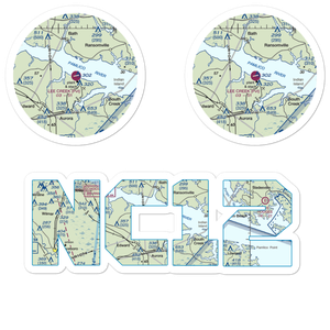 Lee Creek Airport (NC12) VFR Sectional Sticker Pack