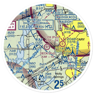 Deck Airpark (NC11) VFR Sectional Sticker (20 mile)
