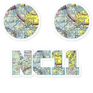 Deck Airpark (NC11) VFR Sectional Sticker Pack