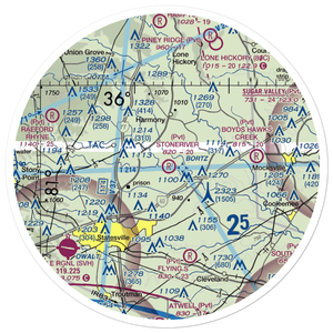Stoneriver Airport (NC09) VFR Sectional Sticker (30 mile)