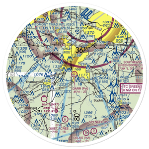 Darr Field (NC03) VFR Sectional Sticker (30 mile)