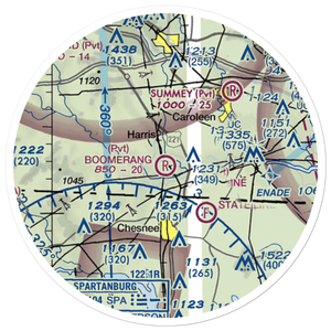 Boomerang Airport (NC02) VFR Sectional Sticker (20 mile)