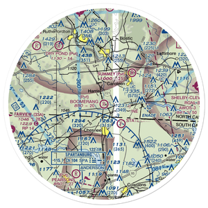 Boomerang Airport (NC02) VFR Sectional Sticker (30 mile)