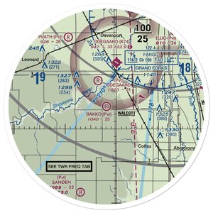 Bakko Airstrip (NA99) VFR Sectional Sticker (30 mile)
