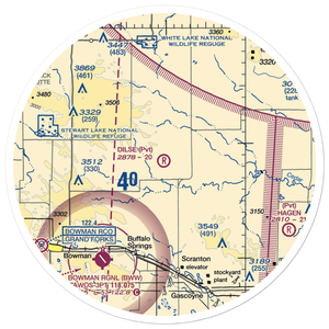 Dilse Private Airstrip (NA98) VFR Sectional Sticker (30 mile)