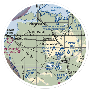 Circle Z Landing Strip (NA90) VFR Sectional Sticker (20 mile)