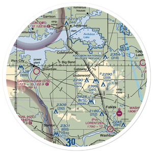 Circle Z Landing Strip (NA90) VFR Sectional Sticker (30 mile)