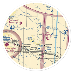 Holzman Airstrip (NA89) VFR Sectional Sticker (30 mile)