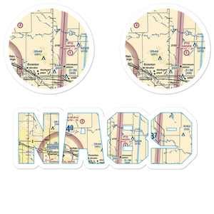 Holzman Airstrip (NA89) VFR Sectional Sticker Pack