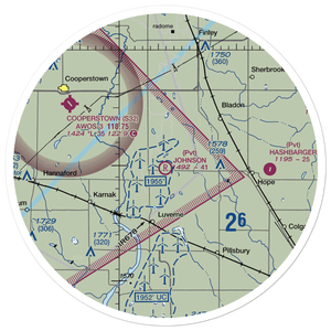 Johnson Private Airstrip (NA86) VFR Sectional Sticker (30 mile)